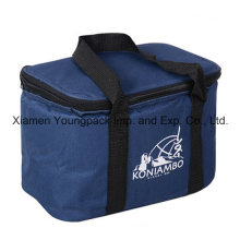 Custom Navy Blue 600d Oxford Cloth Thermal Insulated Cooler Bag for Frozen Food